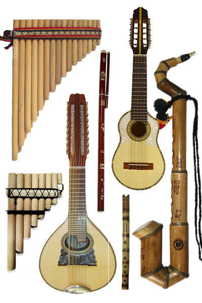 Set of 46 Wind & String Instruments